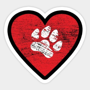 Heart of Dog Lovers Art Sticker